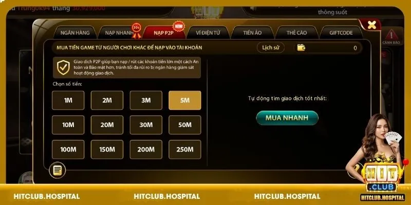 Những lưu ý quan trọng để nạp tiền HitClub thành công 100%
